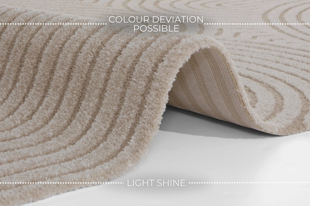 Kusový koberec New York 105084 Cream, beige, 200x290, béžová, obývacia izba, ELLE Decoration