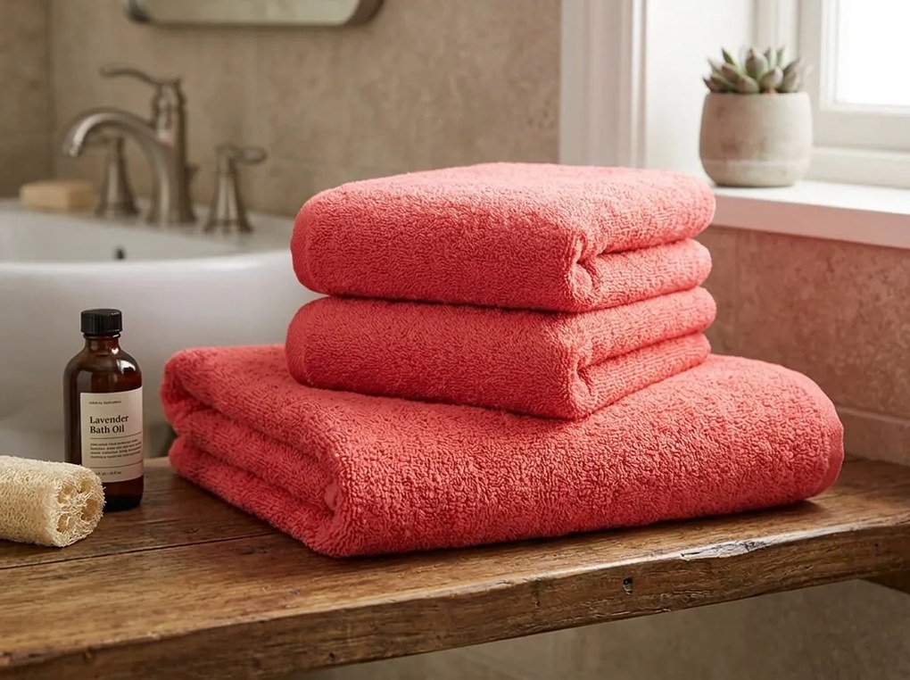 Uterák NORIELLE 50x90 cm červený, 100% bavlna