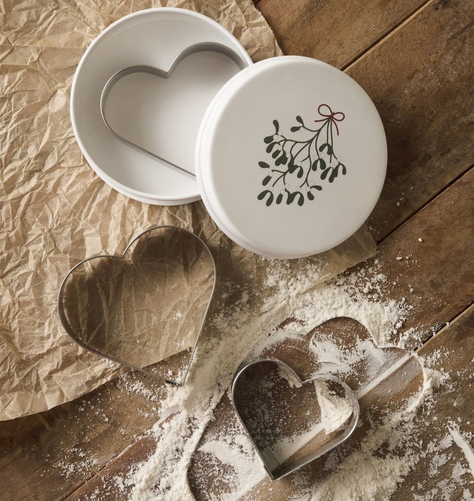 Ib Laursen Dóza s formičkami Hearts – set 3 ks