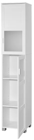 Livarno® Skrinka pod umývadlo + Vysoká skrinka do kúpeľne + Skrinka so zrkadlom + Skrinka do kúpeľne + Kúpeľňová skrinka Basel (800011143)