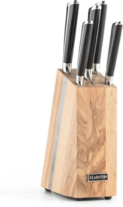 Katana 6, sada nožov, 6-dielna, masívne drevo - nožový blok, 3Cr13 ušľachtilá oceľ