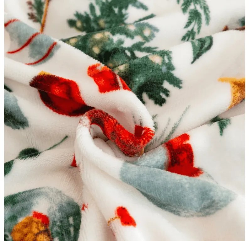 Sada mikroplyšových obliečok FESTIVE MAGIC biele + obliečka mikroplyš SOFT 180x200 cm biele, dvojlôžko