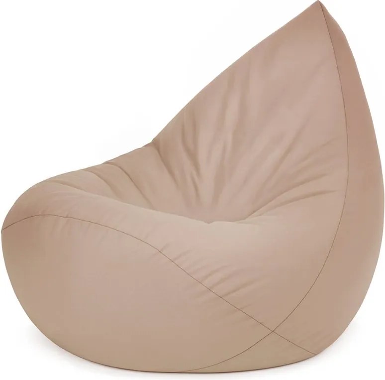 Béžový sedací vak pre deti – vodeodolný, pohodlný a bezpečný