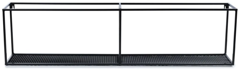 Závesná polica LOFT 120 cm čierna