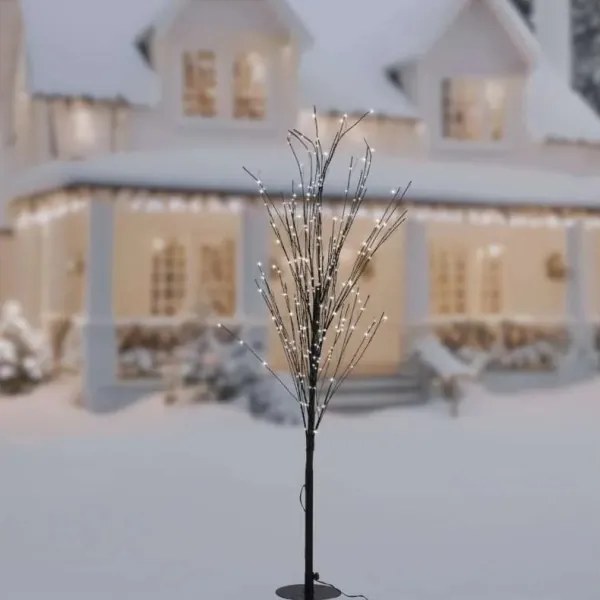 LED vonkajšia vianočná dekorácia 600xLED/3,8W/230V 120 cm teplá biela IP44