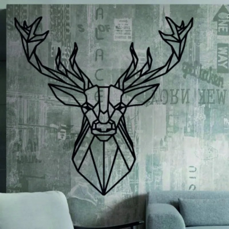 Drevený obraz jeleňa – Elegantná prírodná dekorácia na stenu I SENTOP PR0232