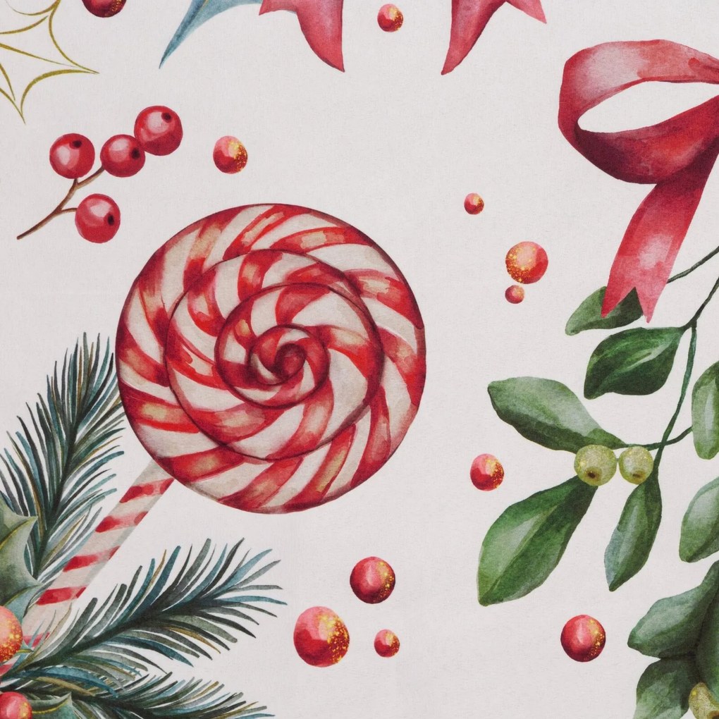 VIANOČNÉ OBLIEČKY Z MIKROVLÁKNA LOLLY 160X200 CM, 2 KS 70X80 CM VZOROVANÉ