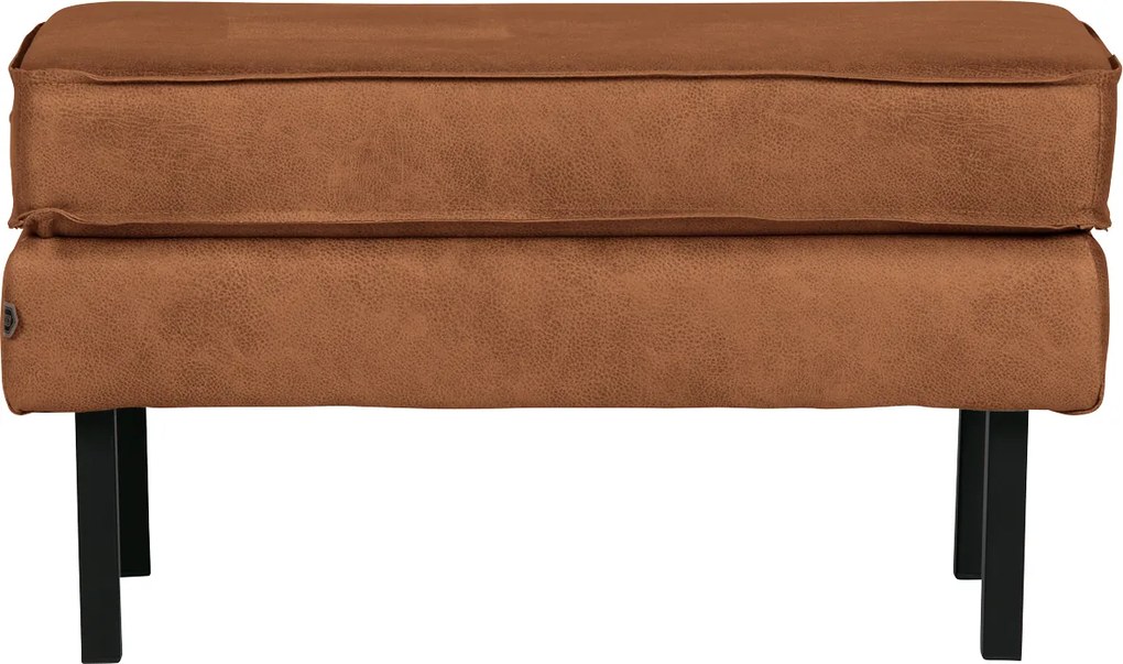 BePureHome Rodeo kožený ottoman - Koňak