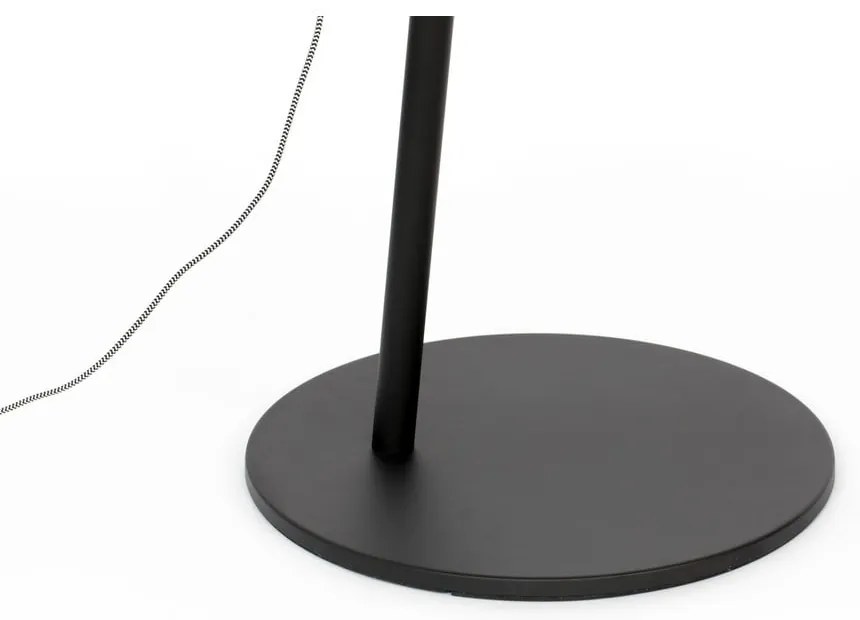 Čierna stojacia lampa White Label Tokio