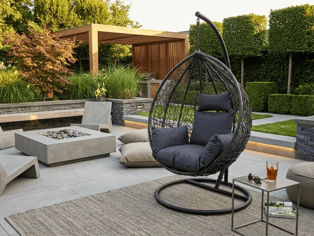 Vankúš do závesného kresla KOKON, tmavo sivý