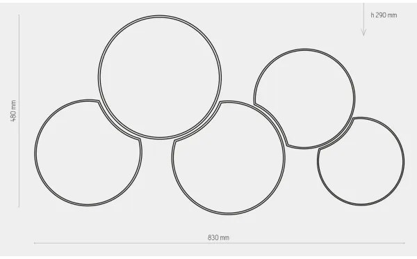 Detské stropné svietidlo MONA KIDS 5xE27/15W/230V