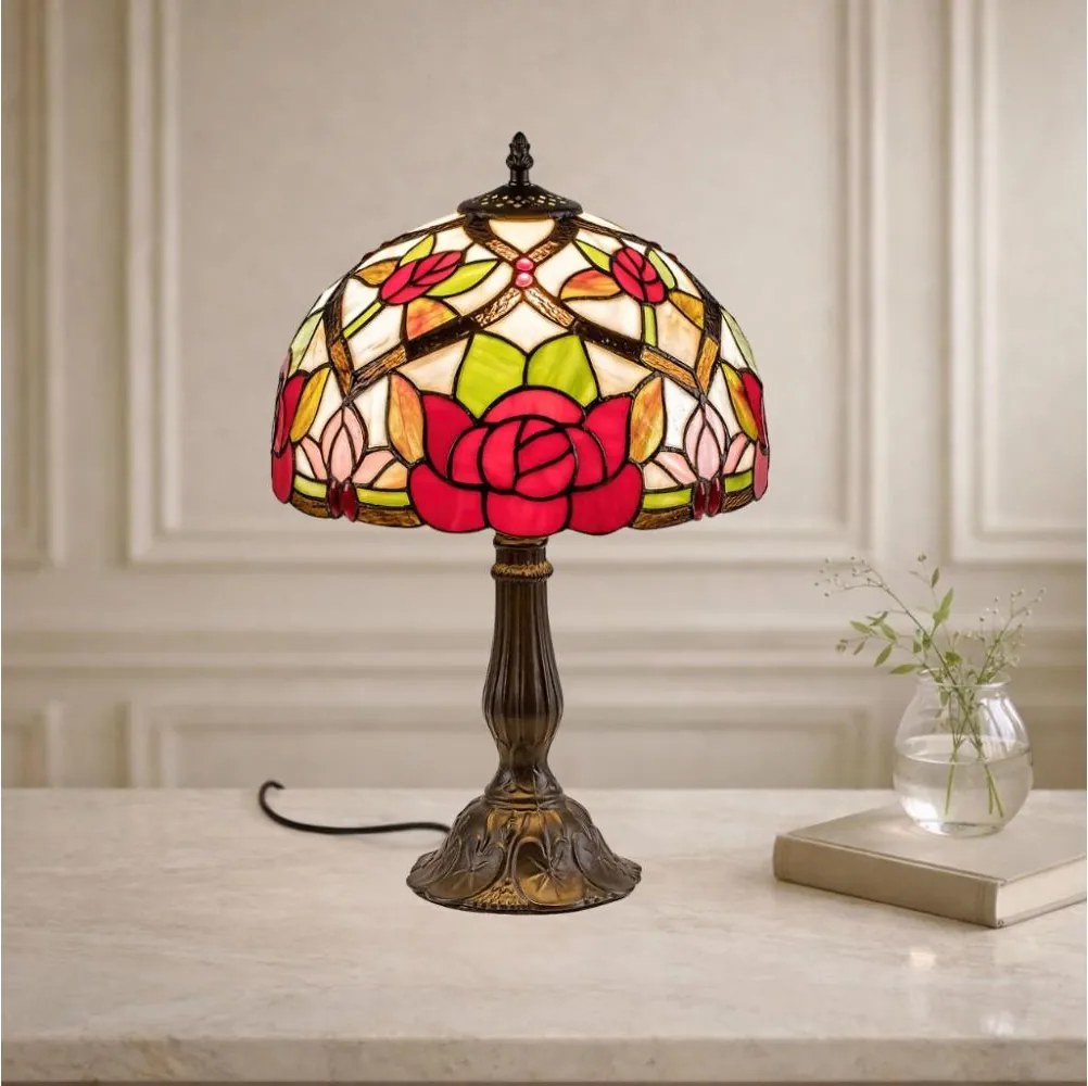 Brilagi - Tiffany vitrážová stolná lampa GARLAN 1xE27/40W/230V