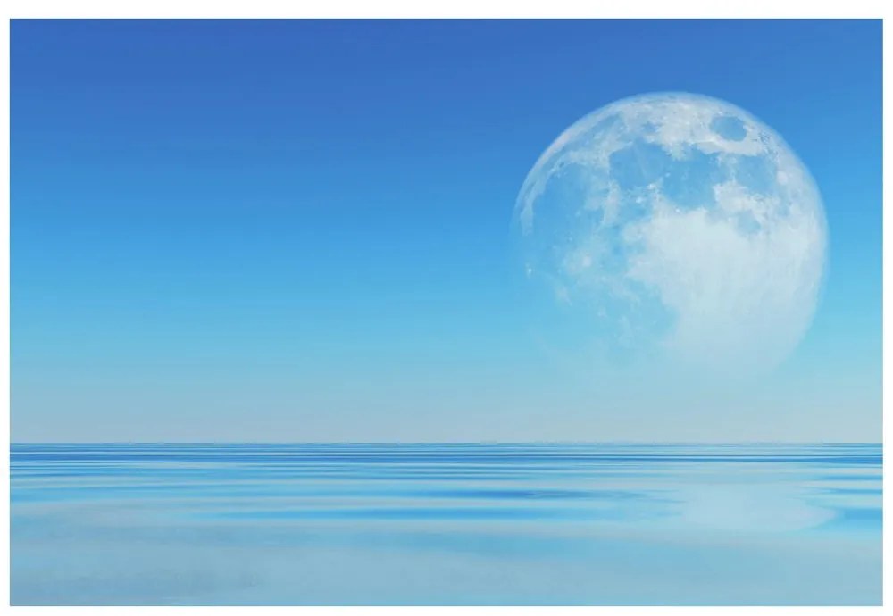 Samolepiaca tapeta mesiac nad morom