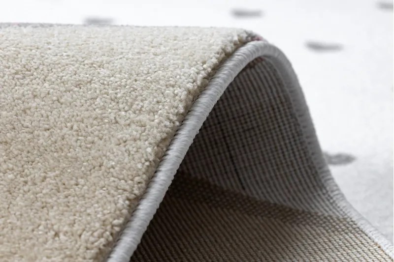 Dywany Łuszczów, Detský kusový koberec Petit Flamingos hearts cream, 160x220, ružová, detská izba