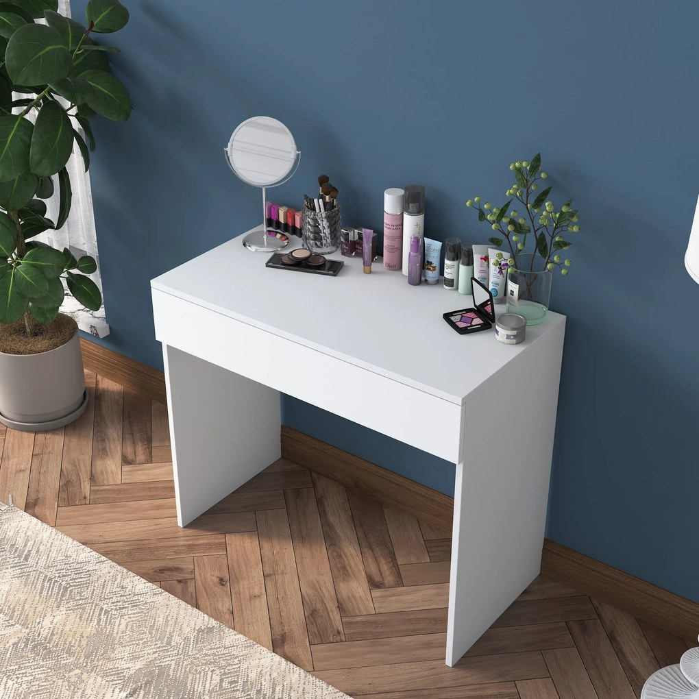 Toaletný stolík Blake 104 (Biela). Akcia -19%. Vlastná spoľahlivá doprava až k Vám domov. 1073406