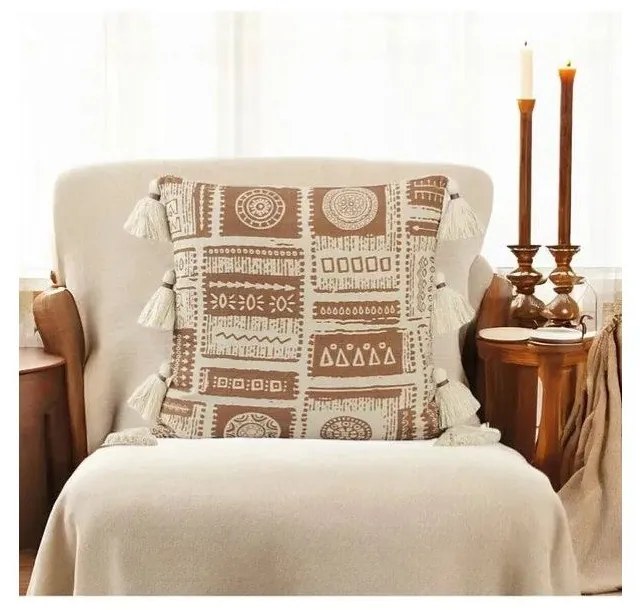 Obliečka na vankúš s prímesou bavlny 45x45 cm – Mila Home