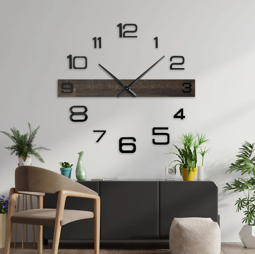 SENTOP | Minimalistické elegantné hodiny dubové drevo I SENTOP MAS023-3169-SILVER-80 analógové
