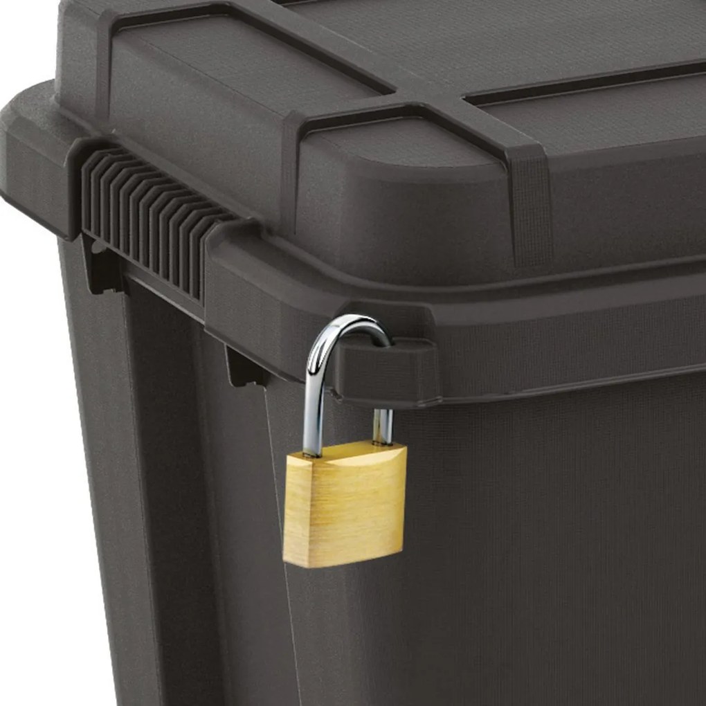 Úložný box z recyklovaného plastu s vekom, Scuba M - 43 l, 34x49,5x39 cm