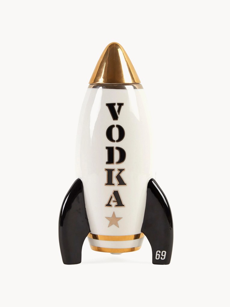 Dekantér's prvkami v zlatej farbe Rocket, 830 ml