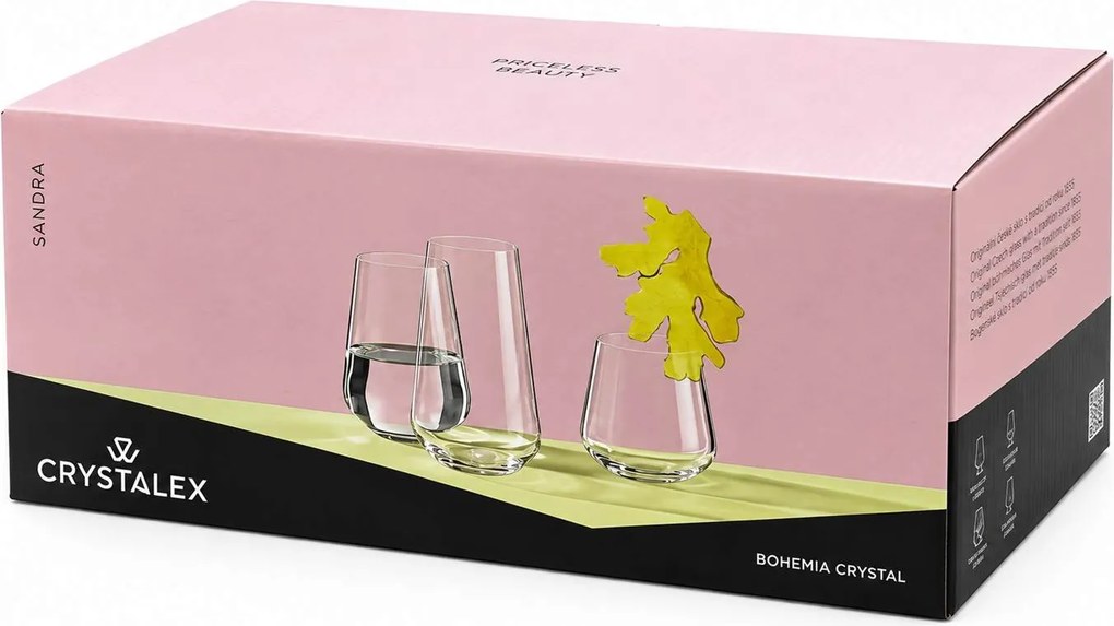 Crystalex poháre SANDRA 380 ml 6 ks