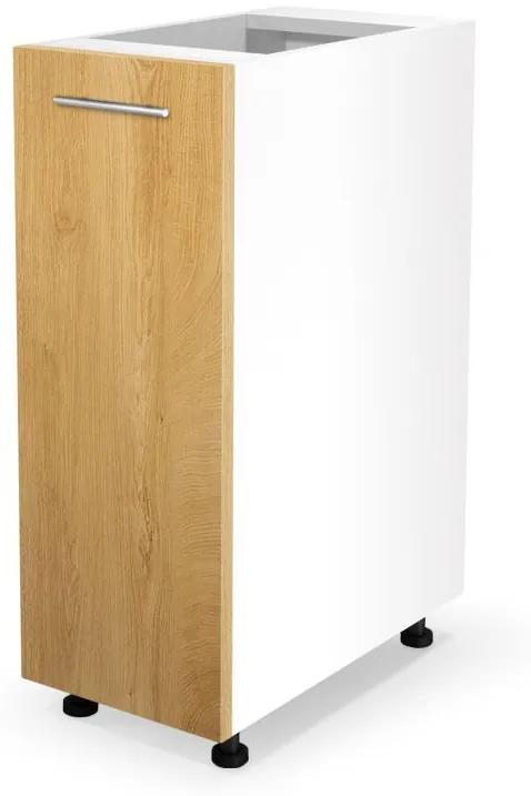 VENTO D-30/82 lower cabinet, color: white / honey oak