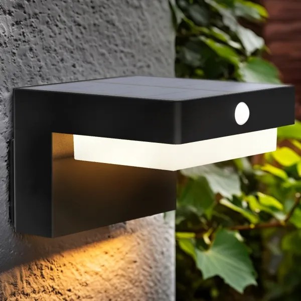 Solight WO7201 - LED solárne nástenné svietidlo s čidlom PALERMO LED/5W/2000mAh