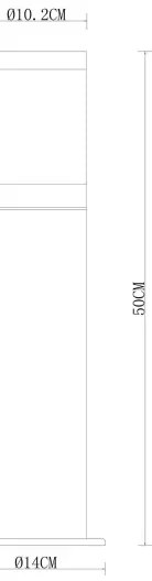 Globo 32015BS - Vonkajšia lampa XELOO 1xE27/60W/230V 50 cm IP44