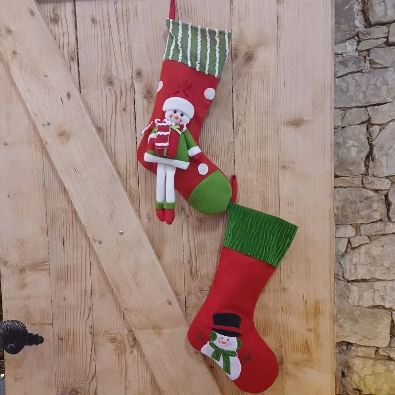 DECOLED Vánoční punčocha s panďulákem, 50 cm