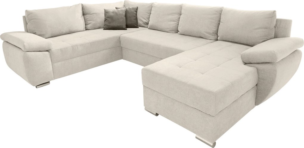 XXXLutz SEDACIA SÚPRAVA, textil, krémová P & B - Sedačky - 002310003007