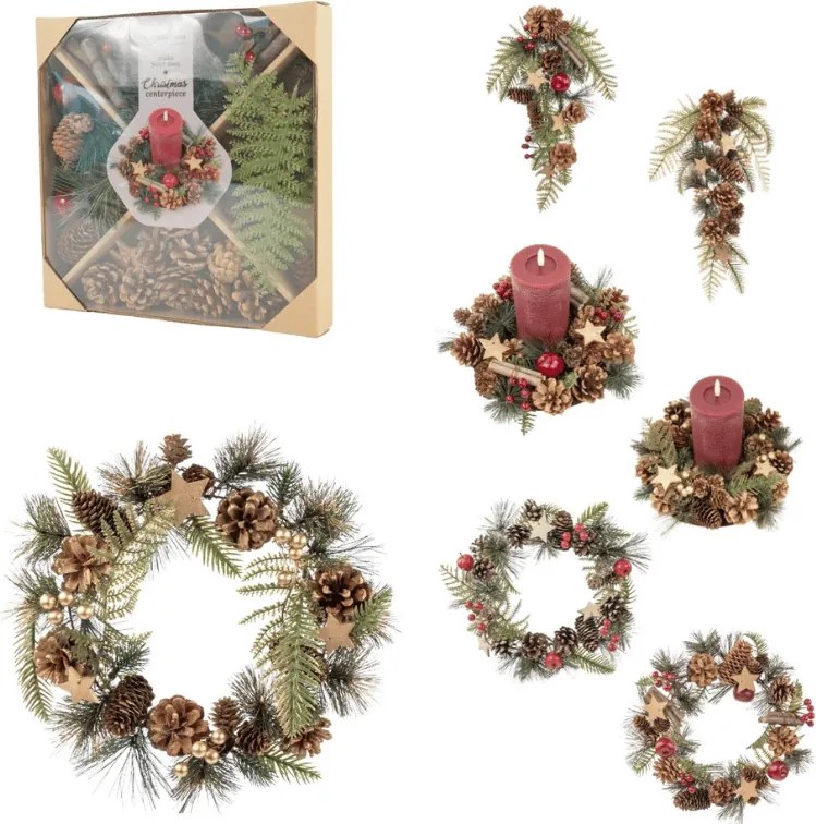 Kreatívna sada DIY CHRISTMAS na výrobu vencov a dekorácií - rôzne varianty