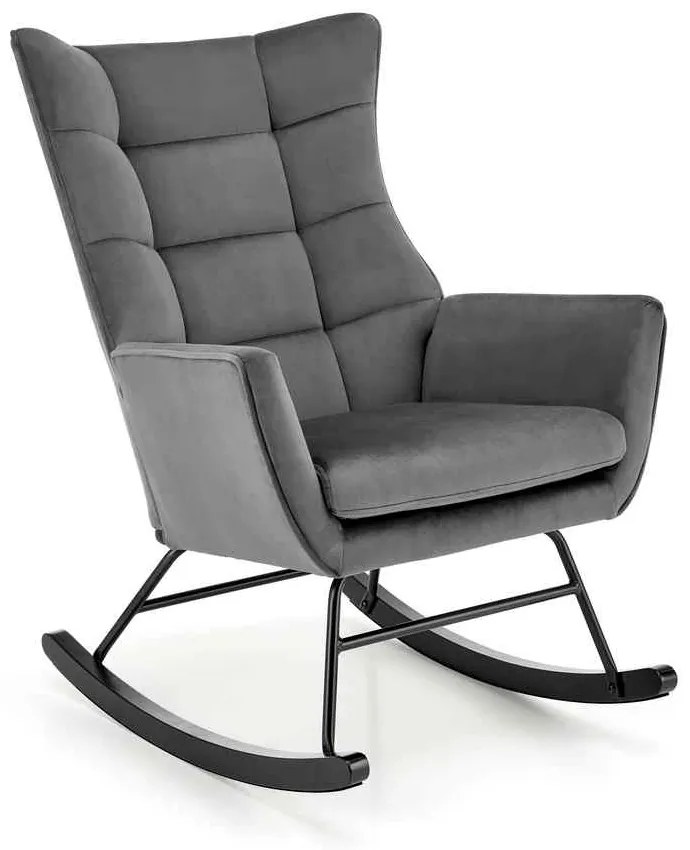 Hojdacie kreslo Bazalto, sivá