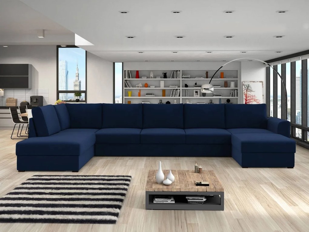 Sedacia súprava Szafran Large, Dostupné poťahy: ekokoža Soft 017 + Lux 06, Strana: Pravá - U