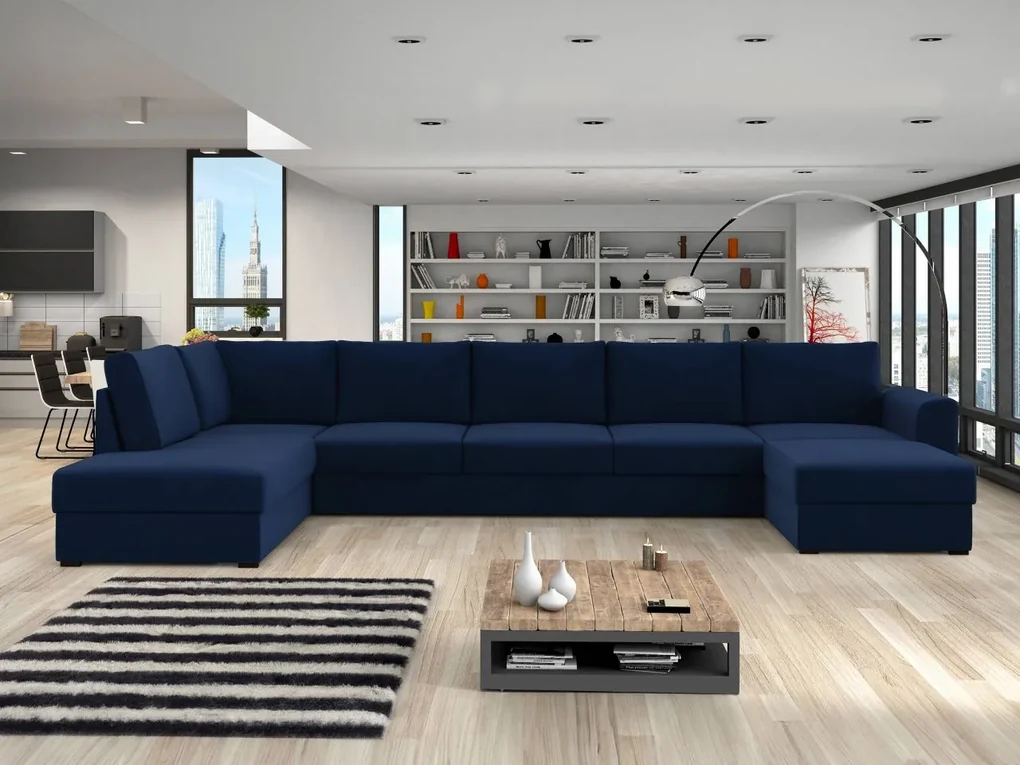 Sedacia súprava Szafran Large, Dostupné poťahy: ekokoža Soft 017 + Lux 06, Strana: Pravá - U