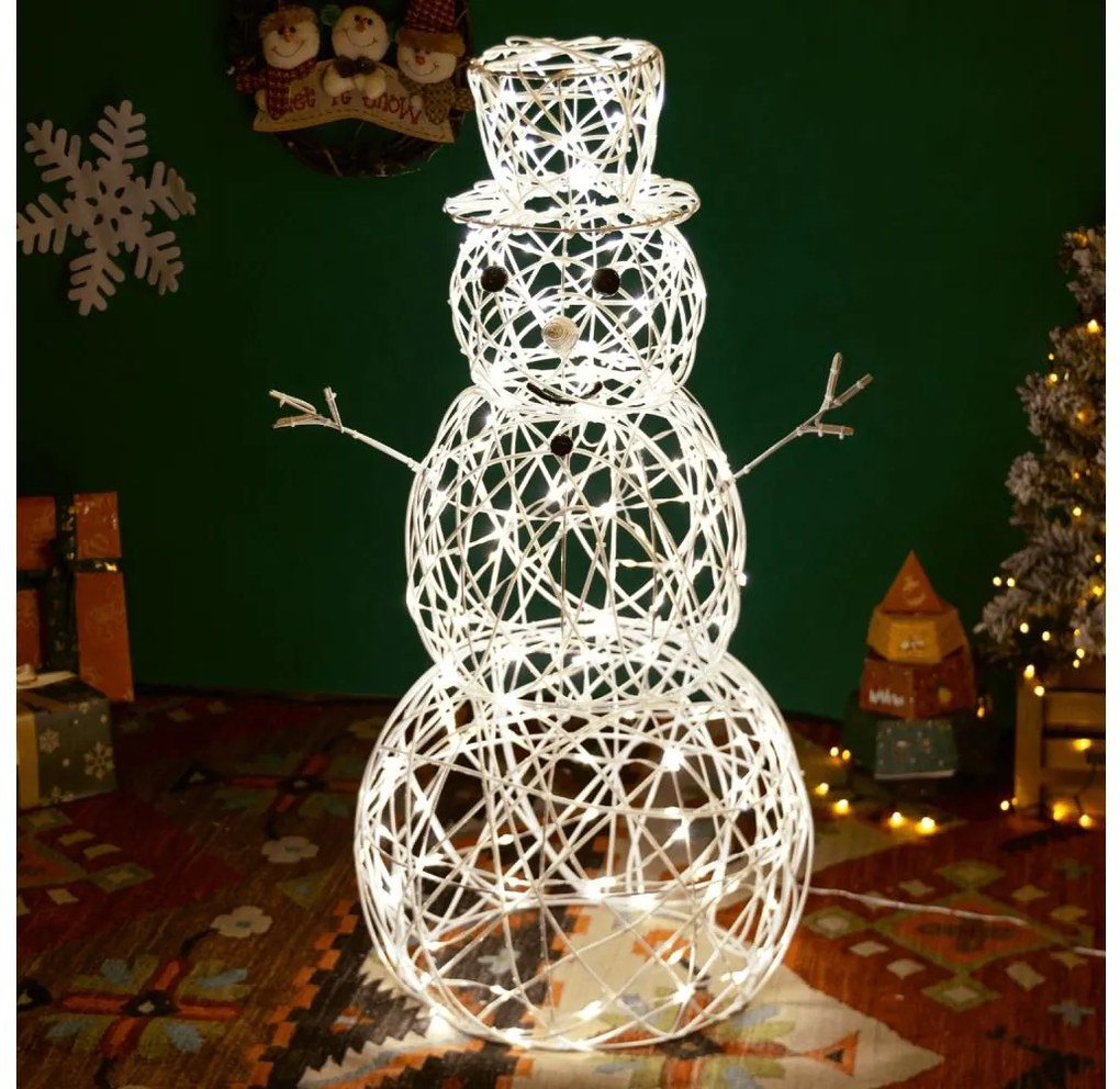 Brilagi- LED vonkajšia vianočná dekorácia LED/3,6W/31/230V 2700K 60cm IP44 snehuliak