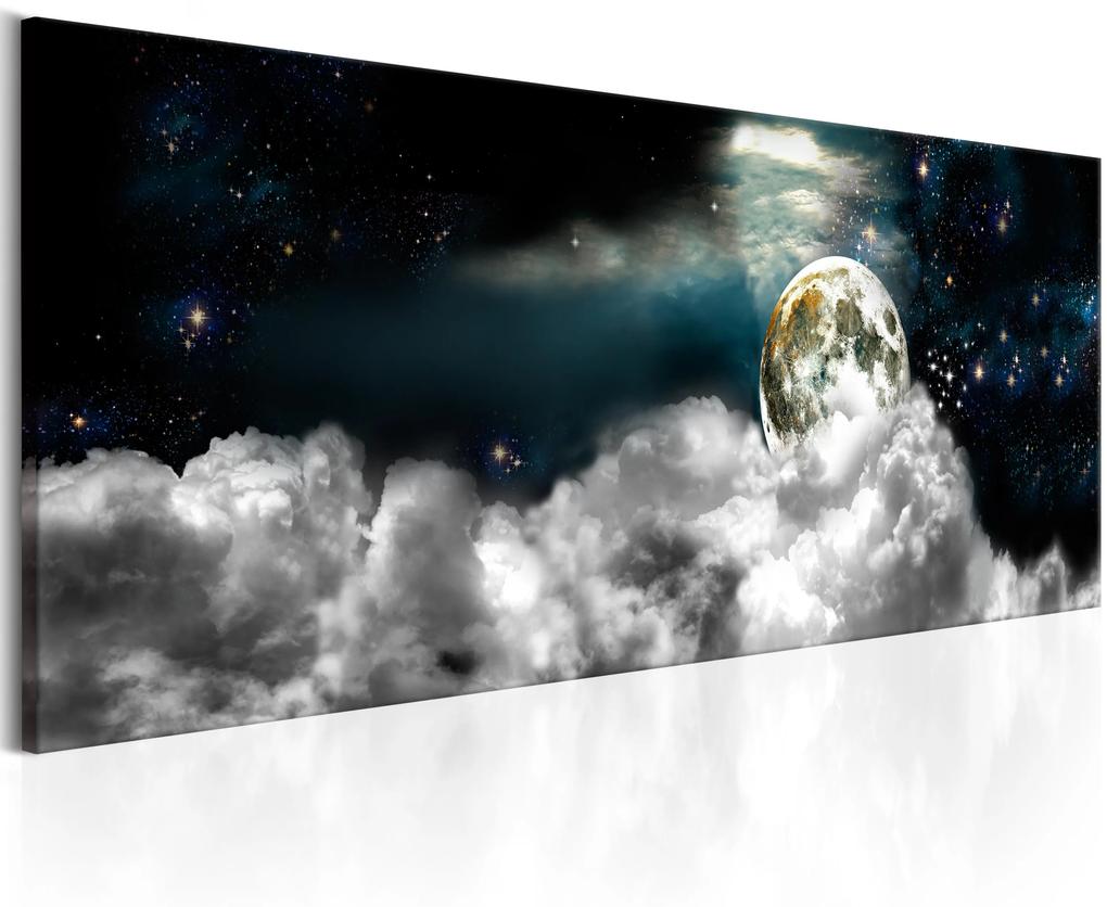 Artgeist Obraz - Moon in the Clouds Veľkosť: 120x40, Verzia: Standard