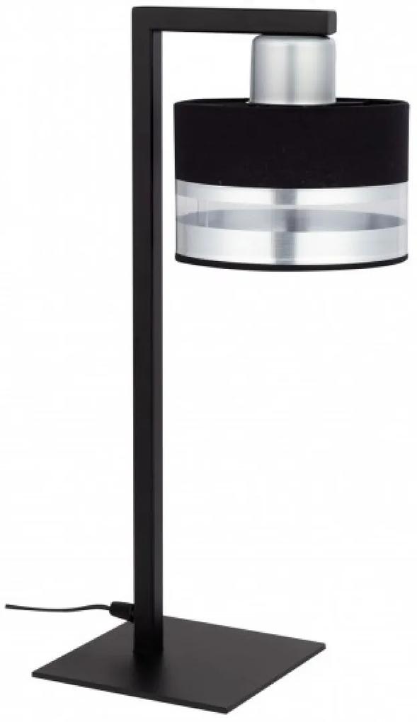 SIGMA Moderná stolná lampa PRO, 1xE27, 60W, čierna, strieborná