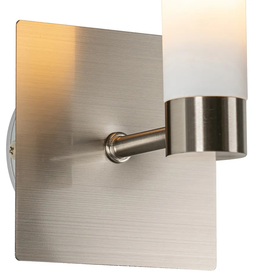 Moderná nástenná lampa do kúpeľne oceľ IP44 - Bath