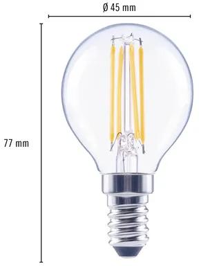 LED žiarovka FLAIR G45 E14 4W/40W 470lm 2700K číra stmievateľná