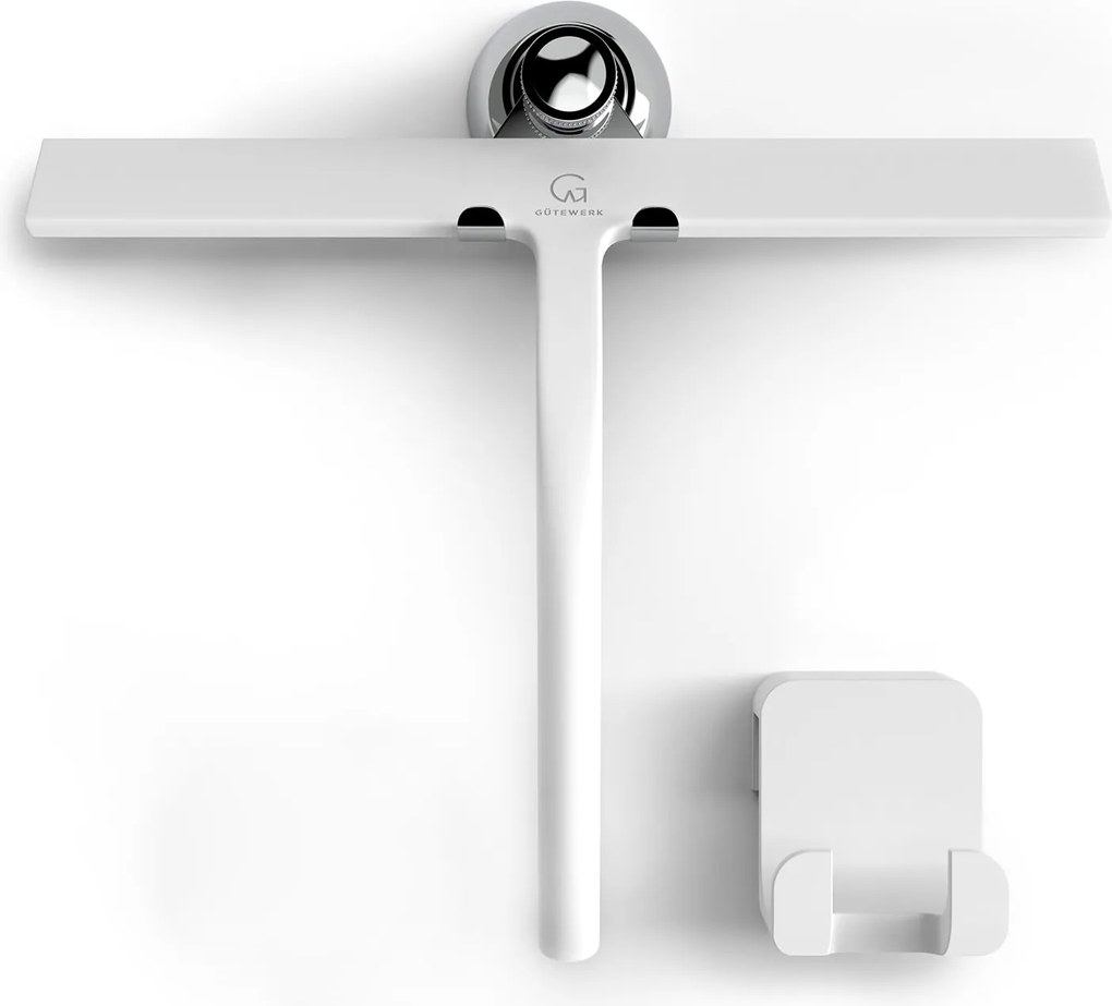 Gütewerk by blumfeldt Blaze Stierka na sprchový kút 28 cm Silikónový kryt Jadro z nehrdzavejúcej ocele Moderný dizajn