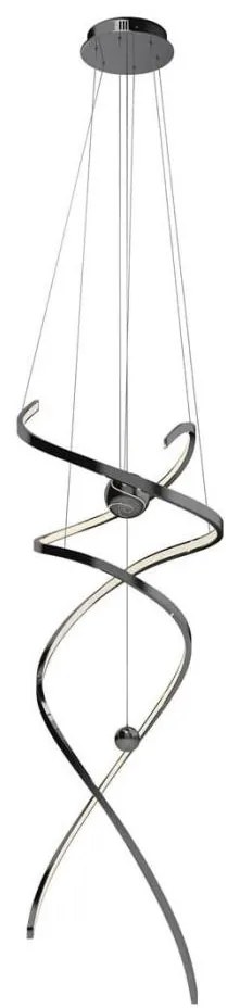 MAXLIGHT P0500D -LED S. luster na lanku RITZ LED/100W/230V pr. 60 cm CRI 90 čierna