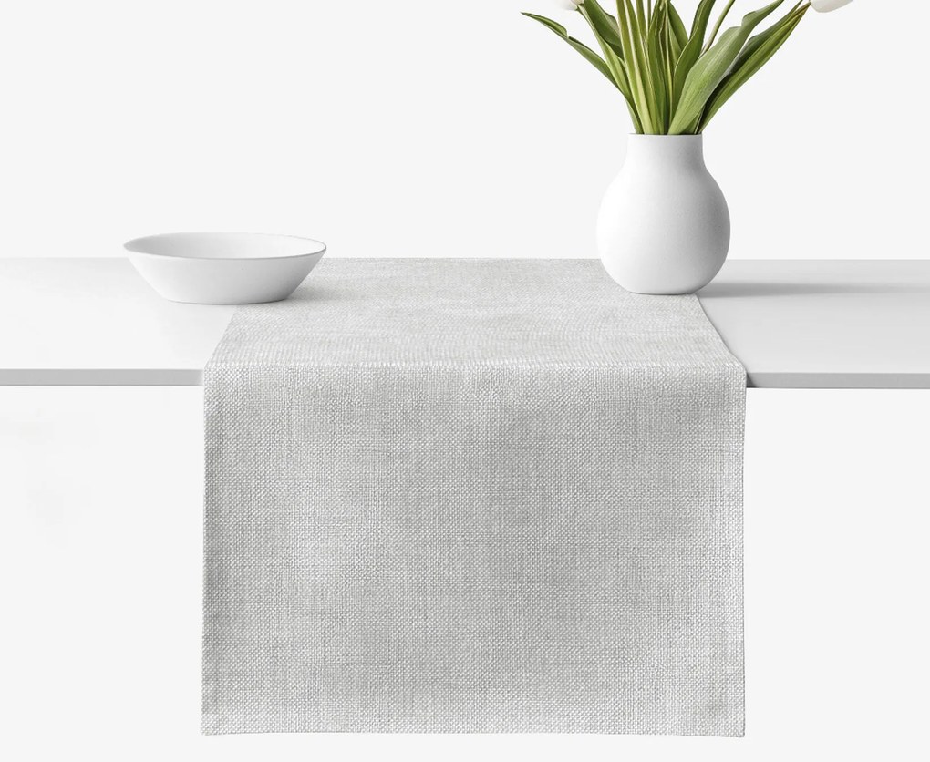 Goldea behúň na stôl malaga - sivý 50x160 cm