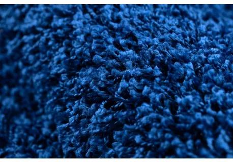 Koberec SOFFI shaggy 5cm tmavo modrá Veľkosť: 70x300 cm