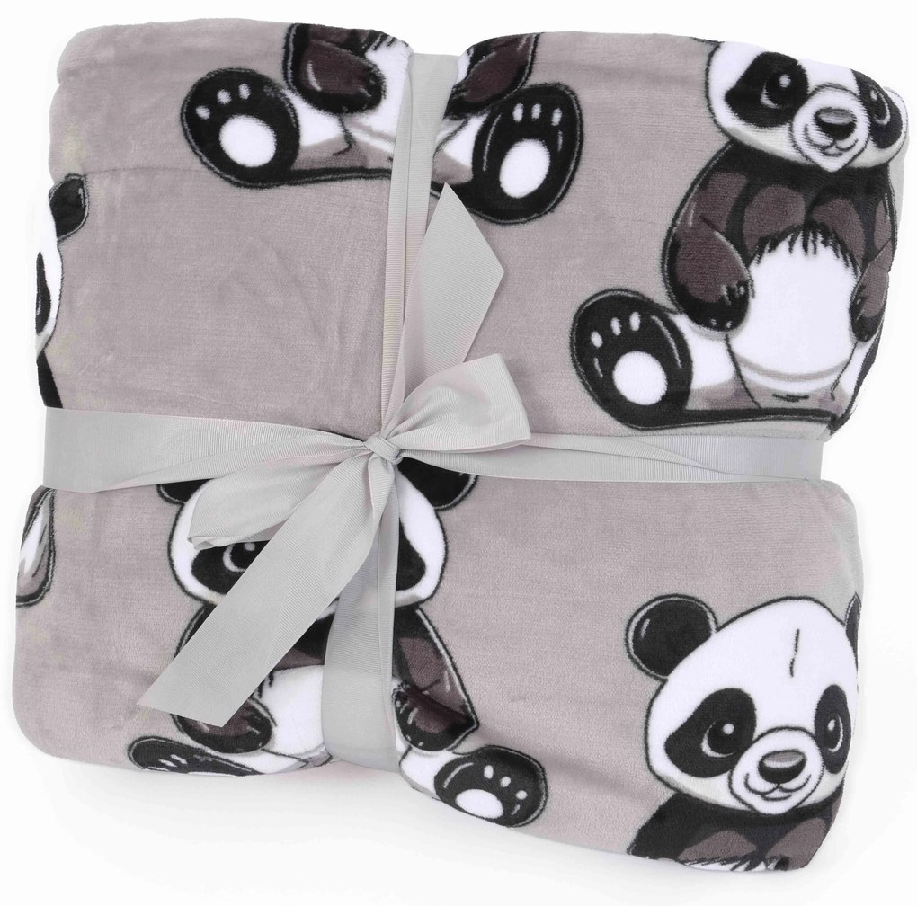 Baránková deka mikroplyš Exclusive 220 × 200 cm – Panda