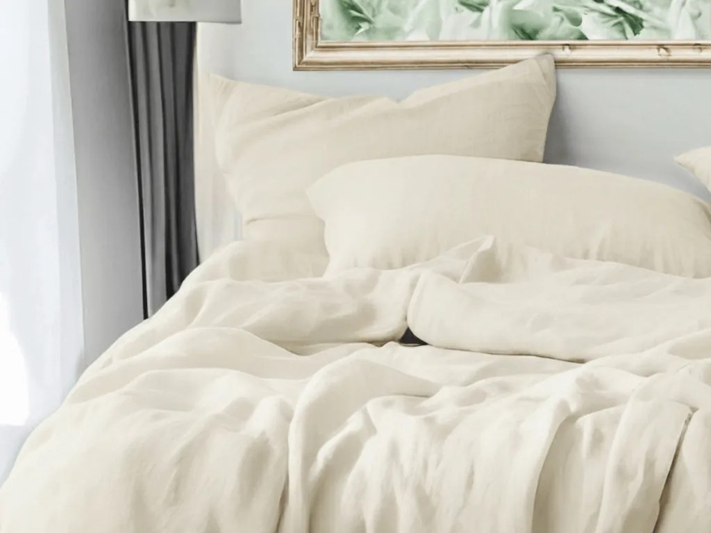 Mušelínové obliečky PURELY krémové Rozmer obliečok: 80 x 80 cm | 135 x 200 cm