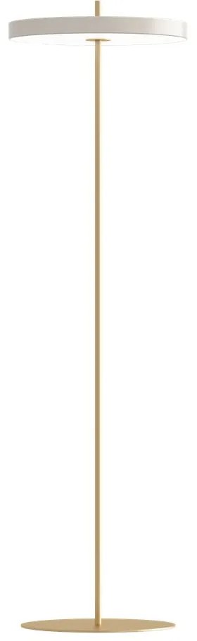 Biela LED stojacia lampa so stmievačom s kovovým tienidlom (výška 151 cm) Asteria Floor – UMAGE