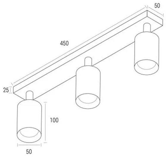 Bodové svietidlo ANGIE 3xGU10/30W/230V