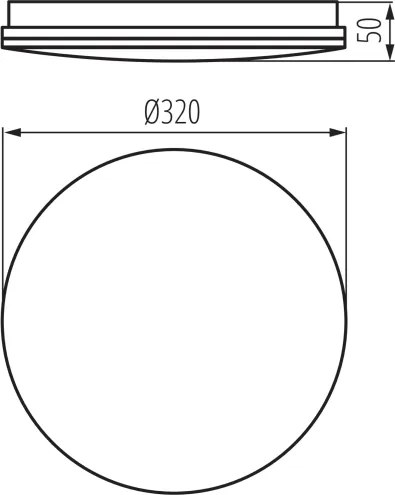 Kanlux 39741 - ENELO LED kúpeľňové stropné svietidlo LED/17W/230V Ø 32 cm IP44