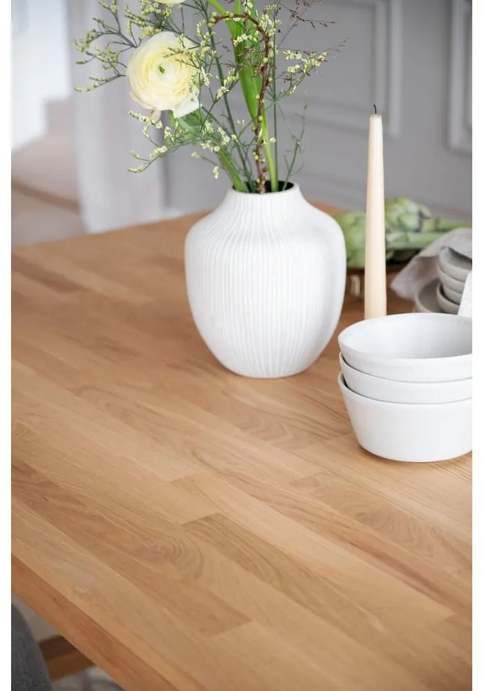 Jedálenský stôl z brúseného dubového dreva Rowico Brooklyn, 170 x 95 cm