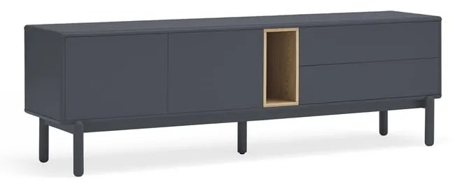 Tmavosivý TV stolík 180x56 cm Corvo - Teulat