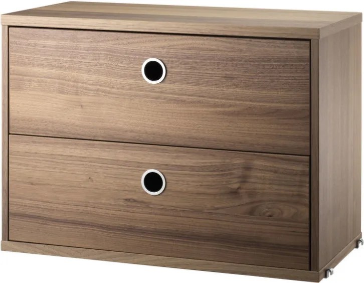 String Komoda String Chest With Drawers 58 x 30, walnut